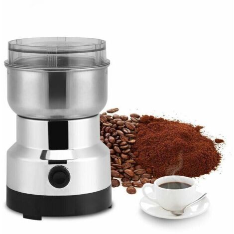 Debuns – Moulin à café électrique 220V – Broyeur à graines en acier inoxydable – Moteur puissant pour café, épices, noix – Compact et facile à nettoyer (1/4)