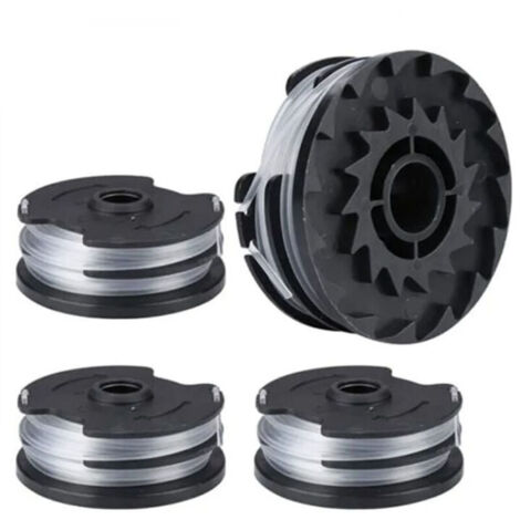 4pcs bobines de fil de rechange pour, fil de nylon de rechange pour coupe-bordures LIDL Parkside, coupe-bordures PRTA 20-Li A1,B2,C3,PRT 550 A1,A3,PRT 300 A1-2 x 4 m 1,6 mm, (1/4)