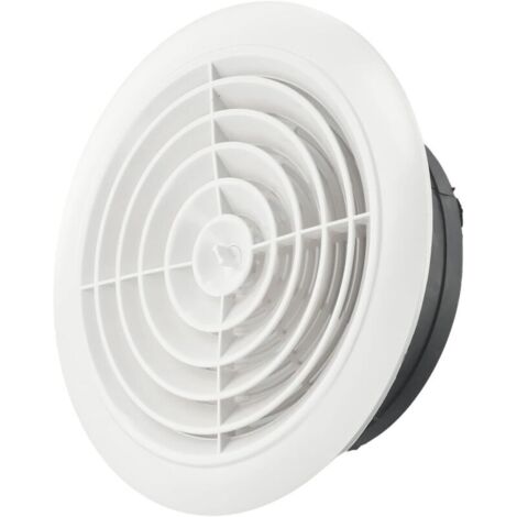 Grille de ventilation, modèle circulaire pivotant, pour ouvertures Ø 125 mm,blanche (1/4)