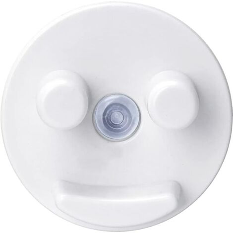 Porte-éponge/organiseur, support sous évier avec ventouse pour cuisine/salle de bain, auto-drainant, lavable au lave-vaisselle, peut contenir une éponge smiley (éponge non incluse), blanc (1 paquet) (1/4)