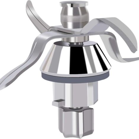 Lame de rechange en acier inoxydable pour le robot culinaire en acier inoxydable Vor-Werk Thermo-Mix TM31, avec rondelle (1/4)