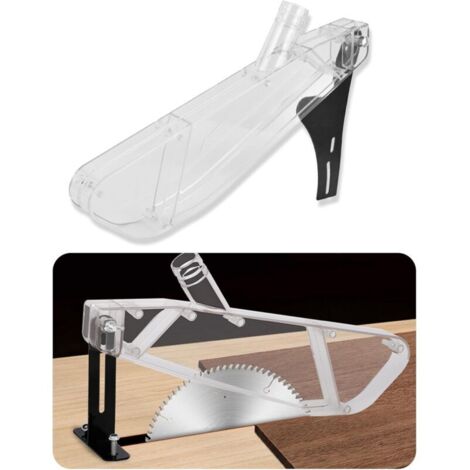 Housse de protection pour scie à table sur pied, Fenteer Scies À Table Housse de Protection, Transparent En Plastique Manches avec Mesure Lame, 4 à 10 pouces (1/4)