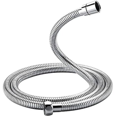Flexible de douche universel (1,5 m), anti-torsion, anti-pliage, acier inoxydable/chrome (1/4)