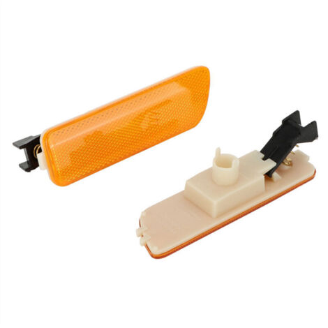 Paire de boîtiers de lumière de côté de pare-chocs fumé pour MK4 617215181853 (Jaune),de