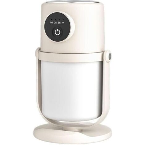 Nouvel humidificateur, humidificateur à brume froide à buse rotative à 90 °, humidificateur silencieux d'intérieur, petit humidificateur purificateur d'air, humidificateur avec veilleuse (1/4)