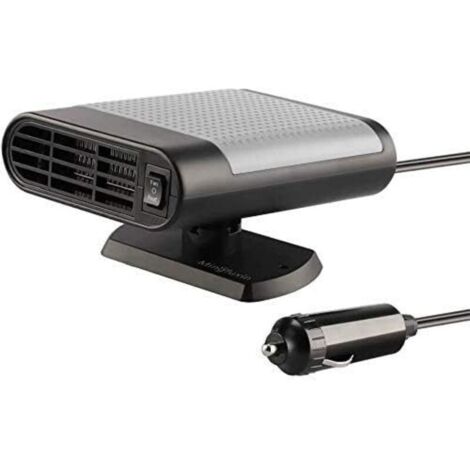 Chauffage de voiture, 12 V 150 W portable avec chauffage et refroidissement 2 en 1 pour chauffage rapide, dégivrage et désembuage, ventilateur de pare-brise automobile dans allume-cigare