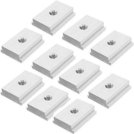 M8 10PCS Écrous en T, Lot de coulissants en T pour outils de travail du bois (1/4)