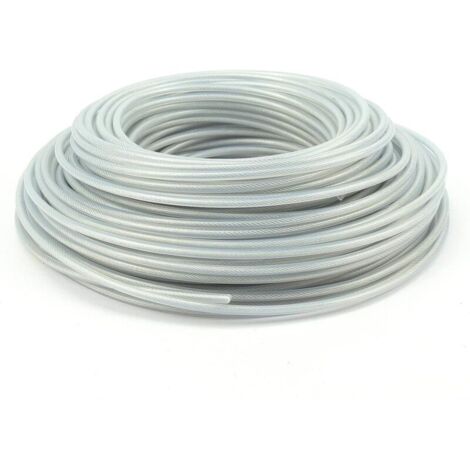 4 pcs Fil de Tondeuse en Acier 3 mm x 10 mètres, Fil de Tondeuse, Bobine de fil d'acier robuste pour débroussailleuse de jardin, Fil de Rechange pour Tondeuse à Gazon (1/4)