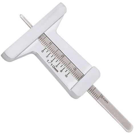 Pied à Coulisse de Profondeur, 0 à 50 Mm, Jauge Micrométrique, Outil de Mesure, Mètre de Profondeur en Acier Inoxydable (1/4)