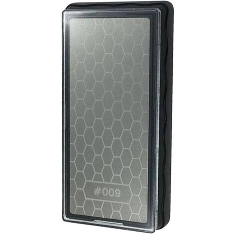 CPSARKV Pierre à aiguiser diamant double face, plaque de surface en nid d'abeille avec base antidérapante pour couteaux à ciseaux, outils d'affûtage de cuisine en plein air (grain 600/1200)