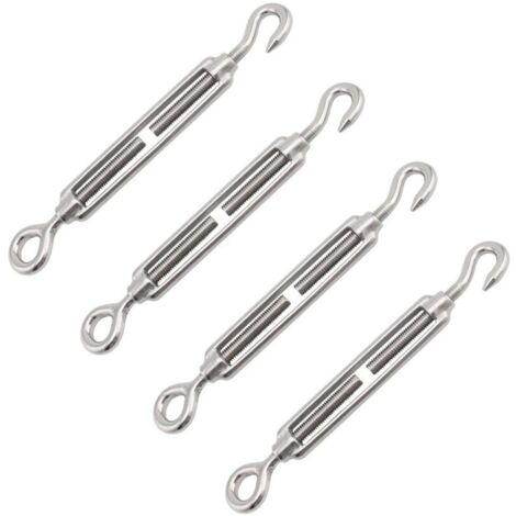 Tendeur De Cable, Ridoir M4, Tendeur Cable Inox, 4 PcsTendeur Cable Acier, Cable Tendeur, Tendeur Cable, Tendeur Inox, Tendeur Acier, Tendeur Vis, élingue Inox, Cable Avec Tendeur, Tendeur Fil (1/4)