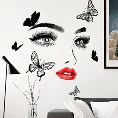 30x90cm Autocollants muraux, Autocollants Papillons Stickers Muraux pour Chambre Salon Salon De Beauté Yoga Studio Décor À La Maison (1/4)