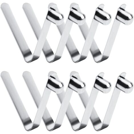 8pcs pinces à ressort, pinces à ressort pour kayak de 8 mm, à ressort à bouton-poussoir en acier inoxydable pour mât de tente à pagaie de camping
