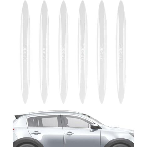 6Pcs protections de bord de portière de voiture, Autocollant Protection des bords de porte de voiture - Pour rétroviseur, porte, poignée de porte, Eviter Collisions Porte Voitu - Transparent (1/4)