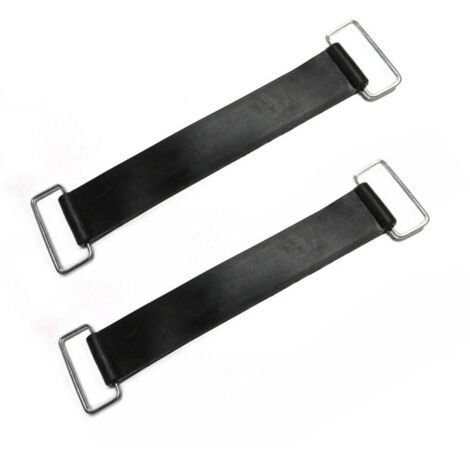 Lot de 2 Sangle De Maintien De Batterie – 15 X 4 Cm, Sangle D'arrimage Polyvalente Batterie De Moto Bande De Boîte De Batterie Fixe Bikke Légère, Sangle Fixe D'attache De Batterie De Moto, Supports D