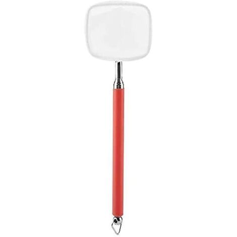 Petit filet télescopique pour poissons d'aquarium avec poignée extensible de 18 à 53 cm de long pour aquarium Betta (carré, rouge) (1/4)