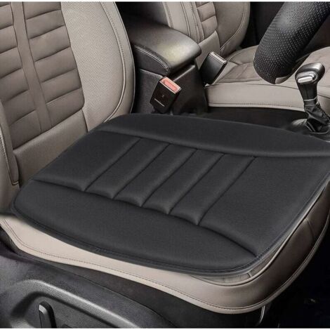 Noir - Coussin Voiture Siege, Coussin de Siège de Voiture Housse de Siège, Mousse Mémoire Protection Chaise Confortable Antidérapant Mat Pad Couverture Siège Auto, pour Auto Bureau Domicile (1/4)
