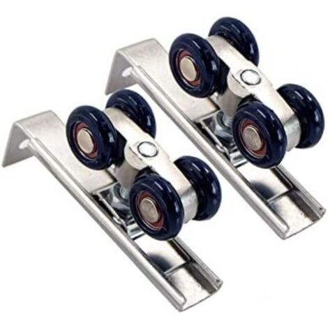 2 PièCes 70x14x38mm Roulette Porte Coulissante Placard Pulley - Ferrure De Porte Coulissante Profil Coulissage Alliage D'Aluminium Pour L'IntéRieur, Portes Passage, Bois, Coulissantes Verre (1/4)