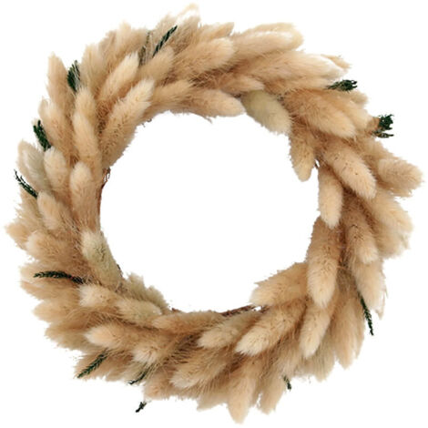 Couronne de pampa artificielle CreativeArrowy de 20 cm de diamètre, style bohème, idéale pour la décoration intérieure et les événements. Cadeau parfait (1/4)