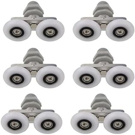 25mm Roulette Porte Douche, 4pcs Roulettes De Porte De Douche Coulissantes, Pour Trou De Verre De 10-14mm, Roulettes Pour Porte De Douche (1/4)