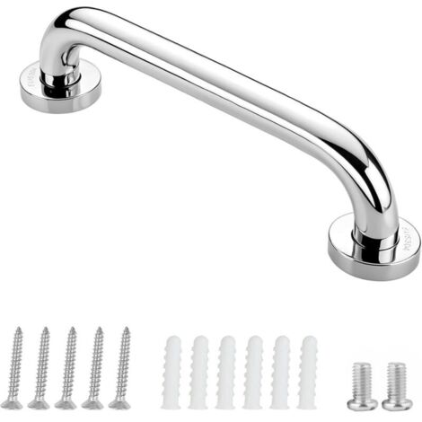 Poignées d'appui pour personnes âgées, en acier inoxydable, poignée de baignoire, de salle de bain, pour montage mural, WC, salle de bain, antidérapante, poignée de sécurité (30cm 1pcs)