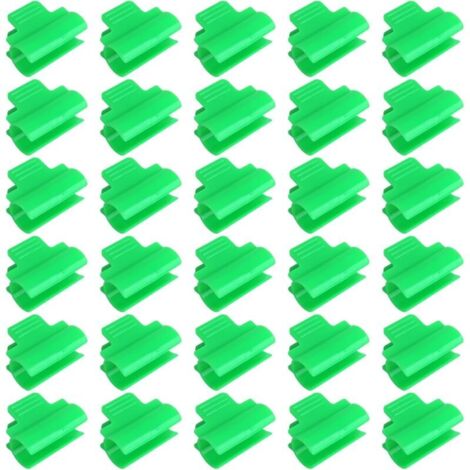 Clips en Plastique pour Serre,30 Pièces Pince pour Serre de Jardin Serre Film Pinces Fixations Clips de Serrage pour Plantes, Filet, Tunnel, Cadre D'ombrage (1/4)