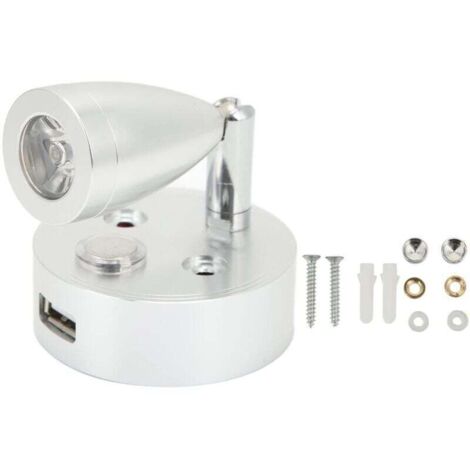 10V-30V RV Liseuse, Spot LED Lampe de Chevet 3000K Blanc Chaud Lampe de Lecture de Bateau pour Bateau Camping-Car Remorque Camping-Car (1/4)
