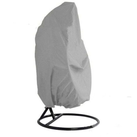 Housse Fauteuil Suspendu, 210D Tissu Oxford Housse Fauteuil Suspendu Extérieur, Coupe-Vent,Anti-UV, Imperméable Protection pour Housse Oeuf Suspendu 115×190CM,gris