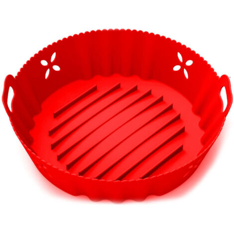 Accessoires en silicone pour friteuse à air chaud, casserole en silicone multifonctionnelle avec revêtement pour friteuse à air chaud (1/4)