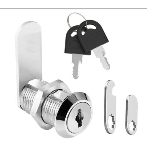 1 PCS verrou de sécurité pour barillet boîte aux lettres, serrure à came pour tiroir d'armoire, boîte à outils, verrous porte de placard avec clés, serrure casier meuble caisse 20mm