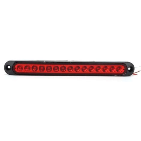 Feu arrière de freinage à 15LED 10V-30V, étanche IP67, adapté aux camions, remorques de bateaux semi-cargos, rouge,de (1/4)