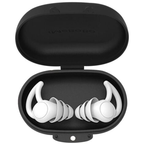 Sleep protection auditive bouchons d'oreilles pour dormir et contre le ronflement [Édition 2020], particulièrement confortables, l'alarme reste audible, avec récipient en aluminium, réutilisables (1/4)