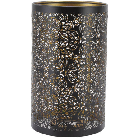 Abat-Jour, E27 E26 Moderne en Fer Forgé Abat-Jour Forme Cylindrique Table Bougie Lustre Couvercle de Lampe pour Maison Hôtel Chambre (1/5)