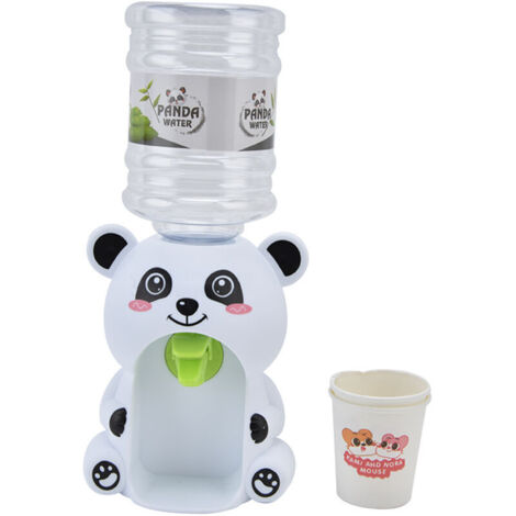 Distributeur D'eau Miniature, Mini Distributeur D'eau Jouet Simulation Animal en Forme de Fontaine à Boire Cadeau D'anniversaire pour les Tout-petits Enfants (Grand panda mignon) (1/5)