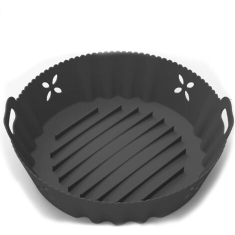 Accessoires en silicone pour friteuse à air chaud, casserole en silicone multifonctionnelle avec revêtement pour friteuse à air chaud (1/4)