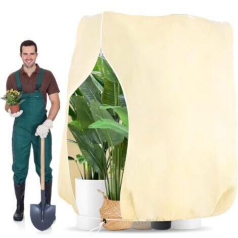 Hivernage Plante, Housse Hivernage Plante avec Cordon de Serrage et Zipper, 200 x 240 CM Housse de Protection Plantes Voile d’Hivernage Plante Respirant Réutilisable (1/4)