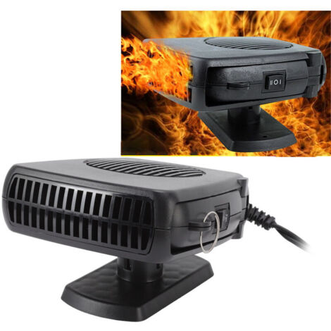 Chauffage de voiture 150W 24V, dégivrage avec fonction de refroidissement, ventilateur de chauffage électrique noir, prise allume-cigare (1/4)