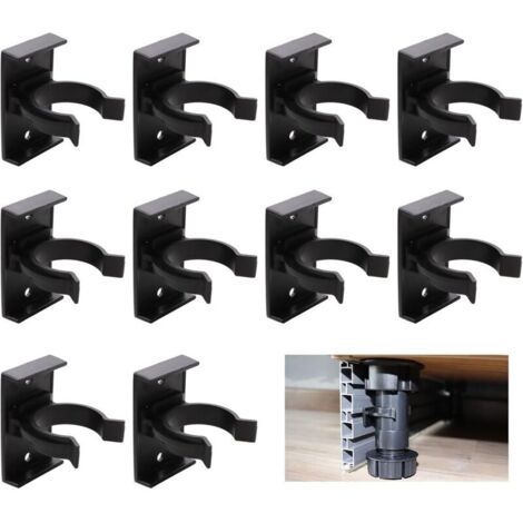 Lot 10 clips fixation bases cuisine, support solide pour meubles, tables, lits, facile à installer (1/4)