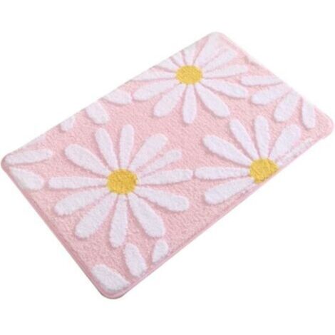 Tapis de Bain AntidéRapant pour Salle de Bain, Tapis de Bain Absorbant, Joli Tapis de Douche en de, Touffeté Doux (1/4)