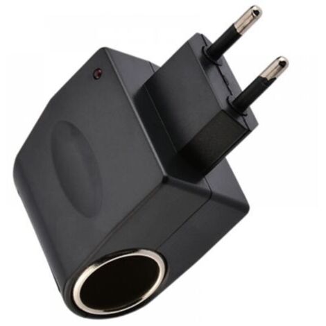 1pc Adaptateur allume-cigare AC prise de voiture, allume-cigare domestique AC/DC allume-cigare 220V à 12V