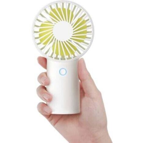 6000mAh Ventilateur à main, Mini Ventilateur Portatif, Petit Ventilateur Rechargeable USB [temps de travail 5-20H] ventilateur personnel à piles avec 3 vitesses pour extérieure/bureau-bleu