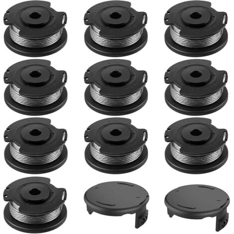 Bobine pour BOSCH, 10+2 bobines de rechange en nylon F016800569/F016800385, bobine pour Bosch EasyGrassCut, compatible avec 23SL/26S (diamètre 1,65 mm, longueur 4,9 m). (1/4)