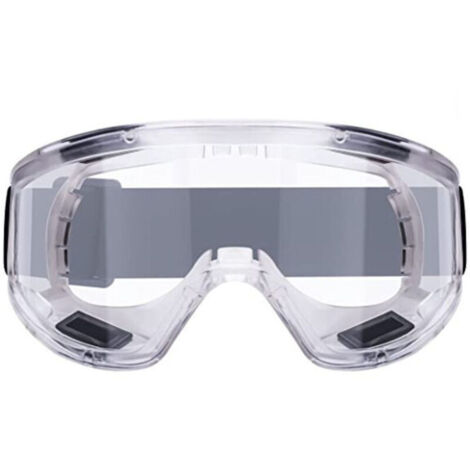 Lunettes de Protection Anti-buée Surlunettes de Sécurité Anti-rayures Idéal pour Bricolage, Chimie, Travaux, Chantiers, (1/4)