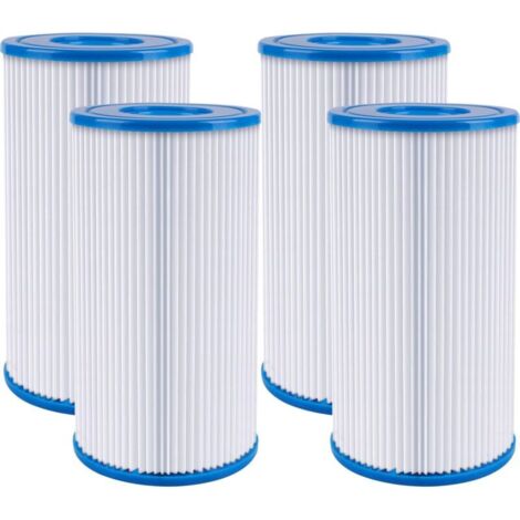Pour les pompes de filtration Intex 59900E et 29000E, filtre lavable pour piscine compatible avec les filtres de 500, 530, 800, 1 000 et 1 500 GalHr (lot de 4) (1/4)