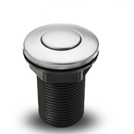 Liquidation totale Interrupteur pneumatique à bouton-poussoir pour baignoire, spa, déchets, déchets, noir, 34 mm,SEMAket,noir.. (1/4)