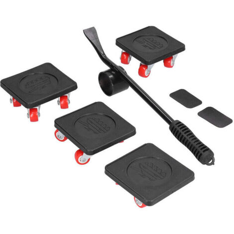 Kit de Déménageur et de Levage de Meubles, Patins à Roulettes pour Meubles avec Roue Rotative à 360 Degrés, Deplace Meuble Lourd sans Effort, Charge de 800kg Outil de Déplacement de Meubles, (1/4)