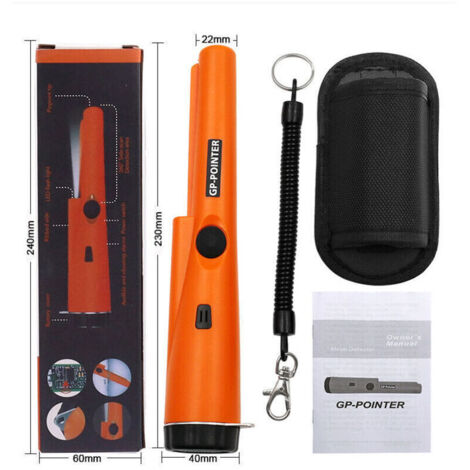 Vente chaude-Détecteur de Métaux Pinpointer, Metal Detector métal Pinpointer Accessoires de Détection de Pointeur de Métal Etanches à l'eau et à Balayage IP66 Etanches pour Chasse aux Trésors ,de DEBU