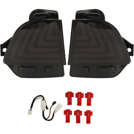 1 paire Feux arrière pare-chocs 12V pour LX 570 2016‑2019 Étanches clignotants et frein noir,de