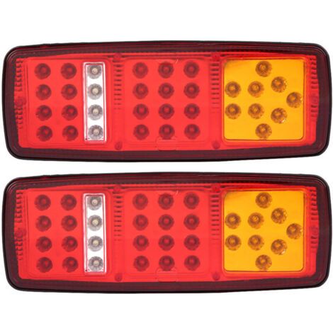 1 Paire de feux LED indicateurs arrière frein recul pour remorque camion camping-car 12V,de
