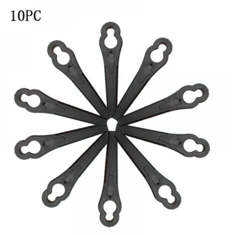 Lames de Rechange pour Coupe-Bordure, 10 Pcs Lames Coupe Bordure, Lame Tondeuse à Gazon Univers, Remplacement des Lames de d'Herbe.. (1/4)